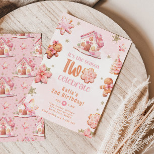 Invitation C'est la saison DEUX fêter Cookie 2e anniversaire