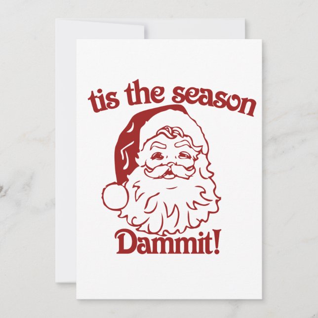 Invitation C'est la saison drôle Noël (Devant)