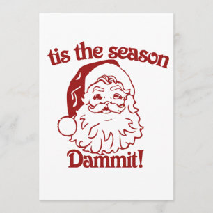 Invitation C'est la saison drôle Noël