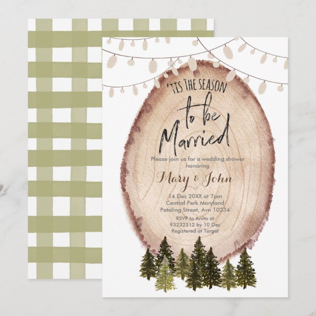 Invitation C'est la saison du mariage (Devant / Derrière)