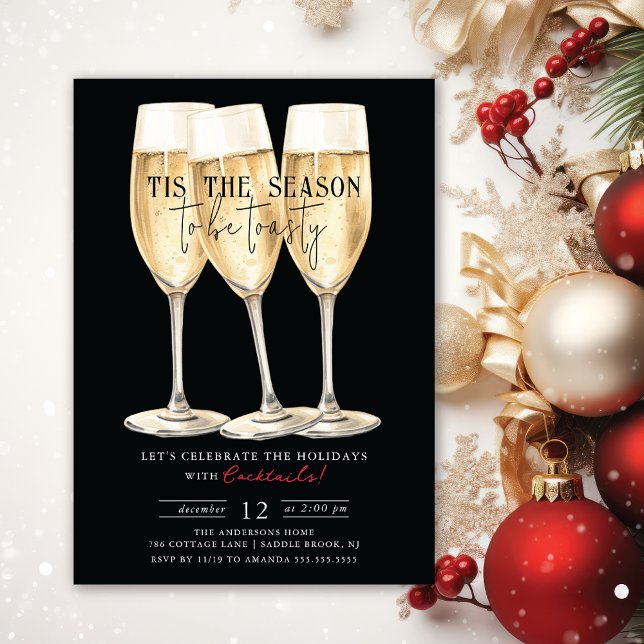 Invitation 'C'est la saison pour être Toasty! Cocktail (Créateur téléchargé)