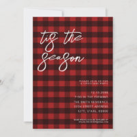 C'Est La Saison Red Plaid Noël Party