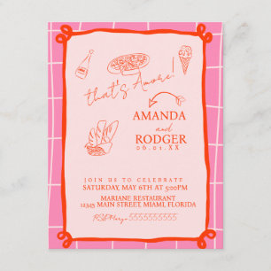 Invitation C'est l'Amore Italian Doodles Mariage
