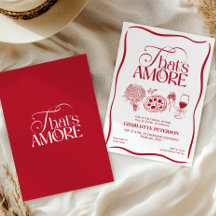 C'est l'Amour Fête de Mariage Rouge
