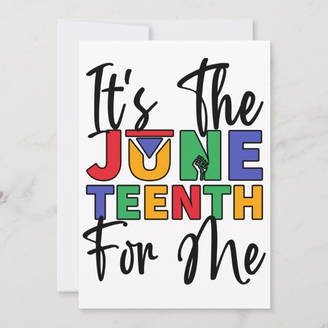 Invitation C'Est Le 11 Juillet Pour Moi Melanin Black Sista B (Devant)