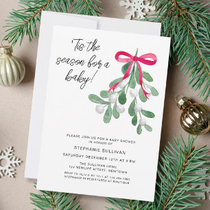 Invitation C'Est Le Baby shower De Noël De La Saison
