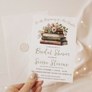 Invitation C'est le début d'un nouveau chapitre Baby Shower p