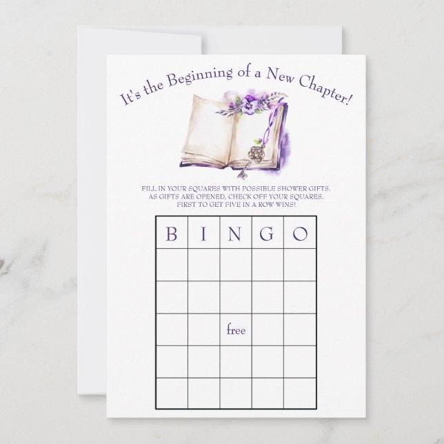 Invitation C'est le début d'un nouveau chapitre ! Jeu de BING (Devant)