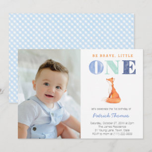 Invitation C'est le Sauvage, Renard 1er anniversaire pour Gar
