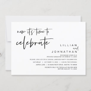 Invitation C'est maintenant temps de célébrer, Mariage en fui