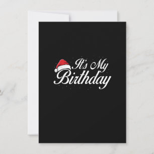 Invitation C'est mon anniversaire Noël Cool B jour X-Mas Pyja