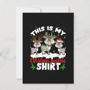 Invitation C'est mon cadeau de Noël pour l'amant de la chèvre