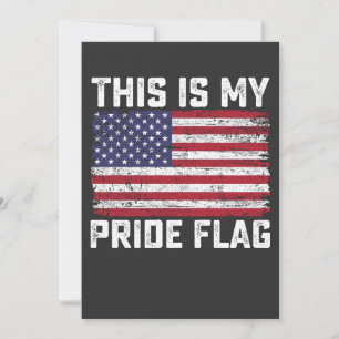 Invitation C'Est Mon Drapeau De Fierté USA