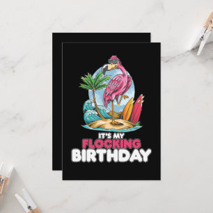 Invitation C'est mon Flamant rose d'anniversaire