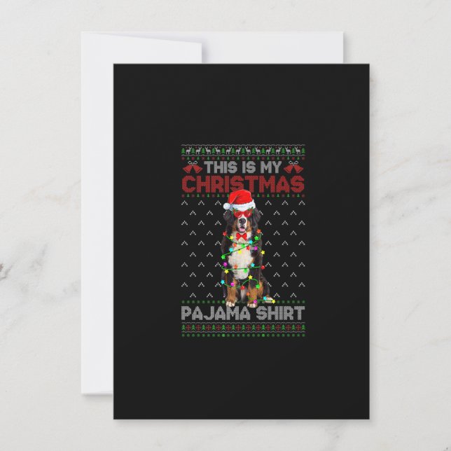 Invitation C'Est Mon Pyjama Bernese Mountain Dog U (Devant)