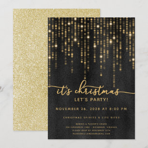 Invitation C'est Noël Faisons la fête des aurores Noël