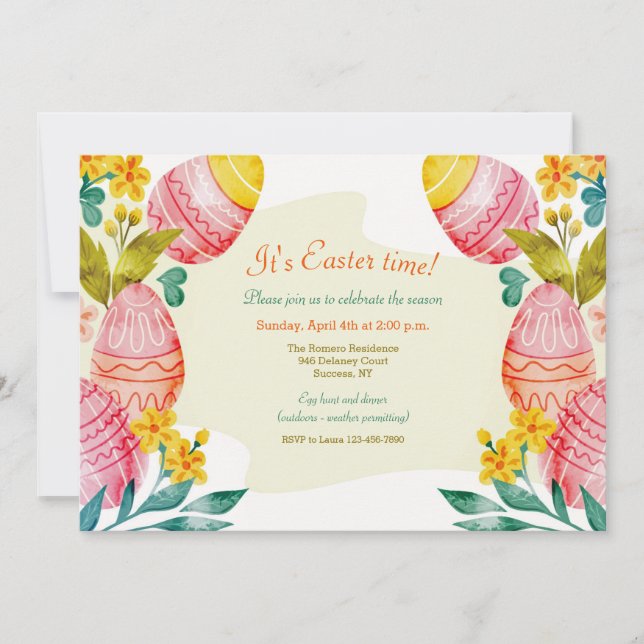 Invitation C'est Pâques (Devant)