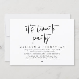Invitation C'est temps de faire la fête, Célébration de maria