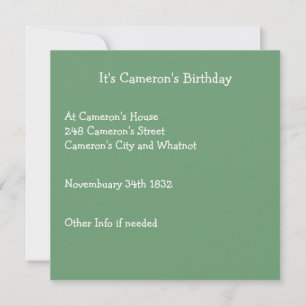 Invitation C'est un anniversaire papillon, collage d'objets p