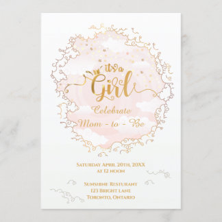 Invitation C'est un Baby shower de fille