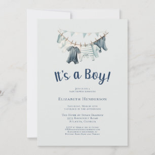 Invitation C'est un Baby shower de ligne de vêtements pour ga