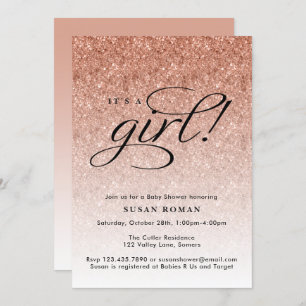 Invitation C'est un Baby shower de Parties scintillant Gold O
