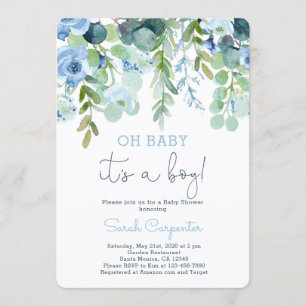 Invitation C'est un baby shower garçon