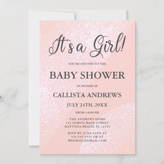 Invitation C'est un Baby shower géométrique de Parties scinti (Devant)