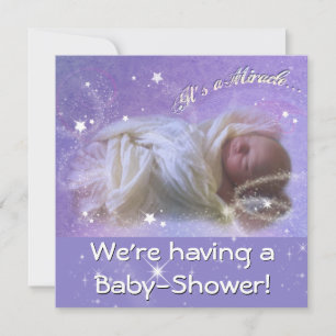 Invitation C'est un Baby shower Miracle