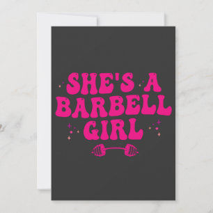 Invitation C'est un barbel Fitness Gym Sport Cadeau