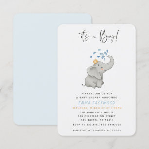Invitation C'est un garçon adorable Baby shower d'arrosage d'