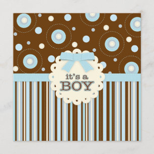Invitation C'est un pastel de garçon dans le baby shower de