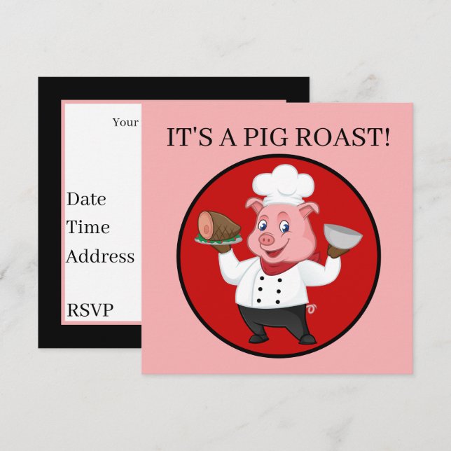 Invitation C'est un rôti de porc (Devant / Derrière)