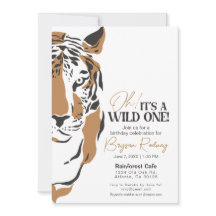 C'est un sauvage tigre jungle premier anniversaire