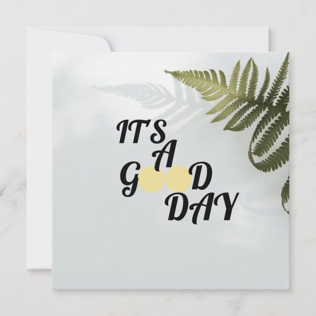 Invitation C'est une bonne journée (Devant)