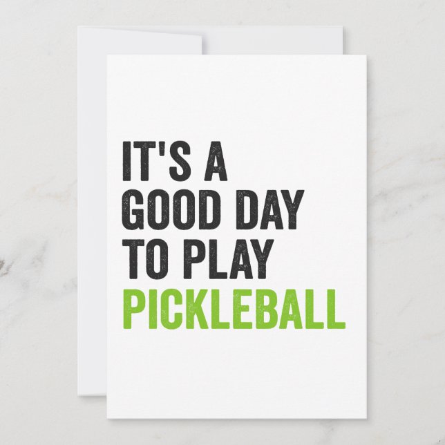 Invitation C'est une bonne journée pour jouer au Pickleball D (Devant)