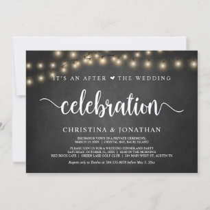 Invitation C'est une célébration après le mariage, fuite é