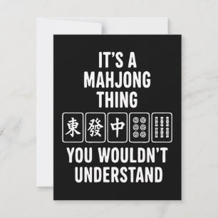 Invitation C'est une chose de Mahjong que vous ne comprendrie