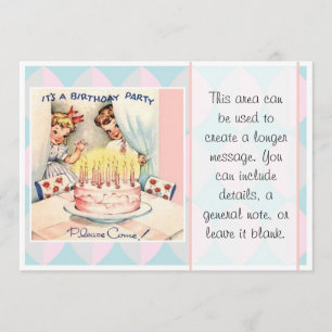 Invitation C'est une fête d'anniversaire