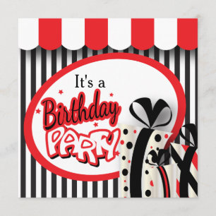 Invitation C'est une fête d'anniversaire   Anniversaire 80 an