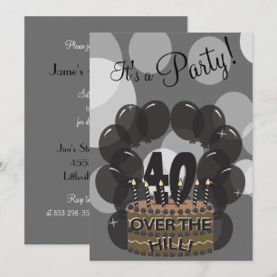 Invitation C'est une fête d'anniversaire de 40e anniversaire 