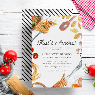 Invitation C'est une Fête des mariées de script italien Amore