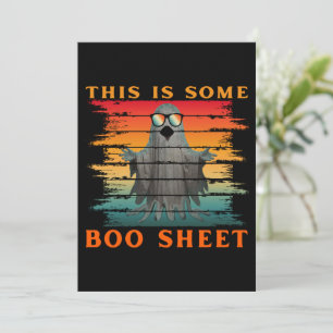 Invitation C'est une feuille de boo drôle de fantôme d'Hallow