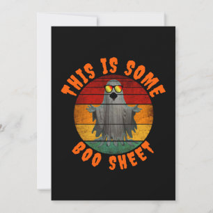 Invitation C'est une feuille de boo drôle de fantôme vintage