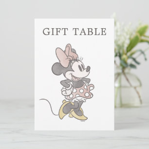 Invitation C'est une fille ! Baby shower d'aquarelle Minnie M