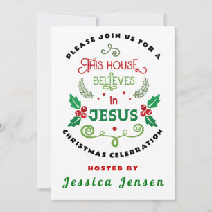 Invitation Cette Maison croit en Jésus