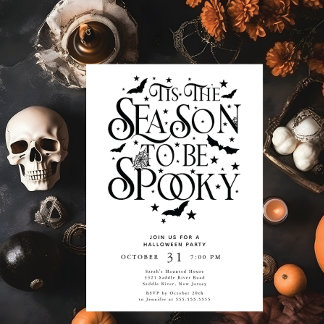 Invitation Cette Saison D'Être Éffrayante Halloween