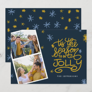 Invitation Cette saison sera Jolly Photo Holiday Card