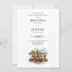 Invitation Chaise de plage Simplistic mariage