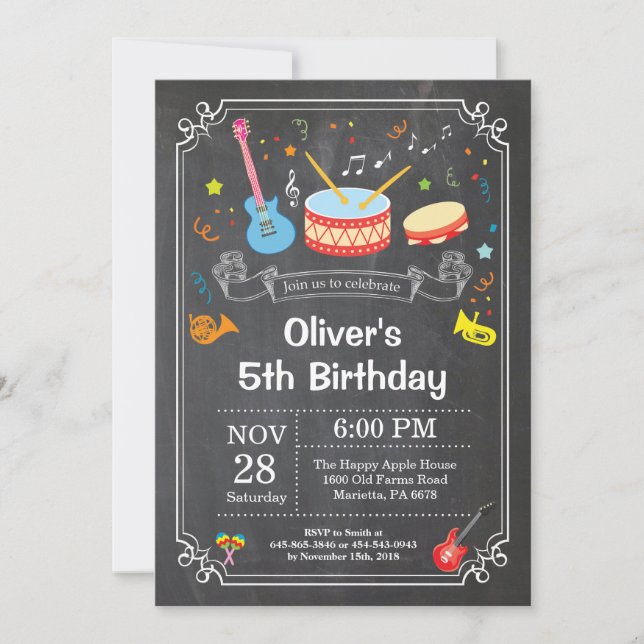 Invitation Chalet d'invitation à la fête d'anniversaire de la (Devant)